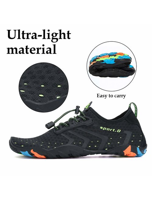 Mishansha Mens Womens Water Shoes Barefoot Quick Dry Beach Swim Diving Kayaking Surf Windsurfing Aqua Sports