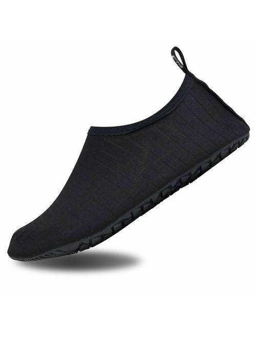 METOG Men Women Water Shoes Quick-Dry Aqua Socks BarefootSlip-on for Sport Beach Swim Surf Yoga Exercise