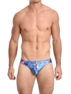 Gary Majdell Sport Mens Print Contour Pouch Bikini Swimsuit