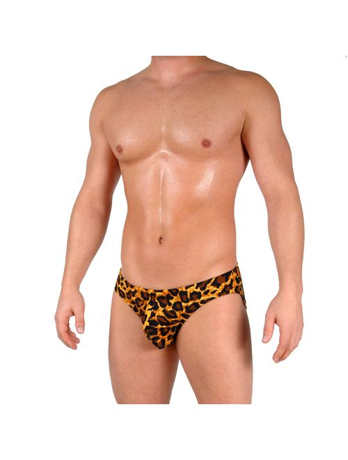 Gary Majdell Sport Mens Print Contour Pouch Bikini Swimsuit