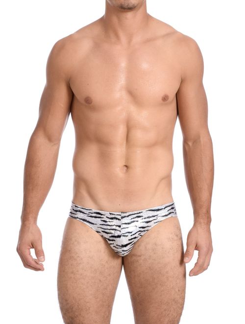 Gary Majdell Sport Mens Print Contour Pouch Bikini Swimsuit