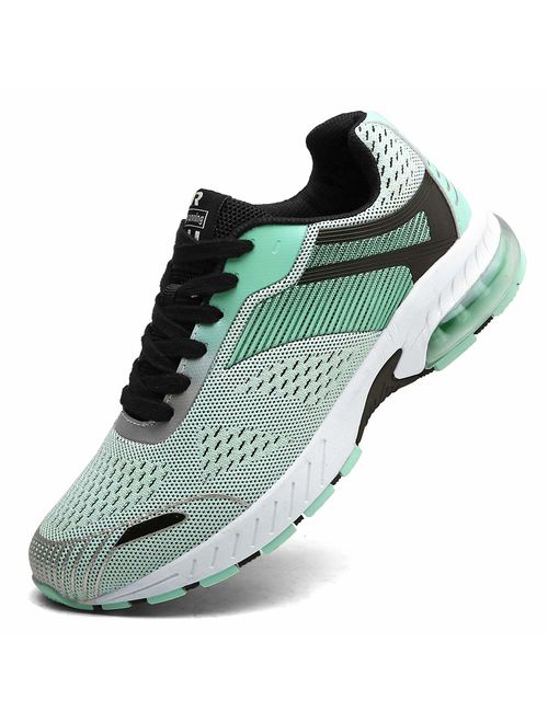 Ahico Sneakers Running Shoes Air Cushion Women Tennis Shoe Lightweight Fashion Walking Breathable Athletic Training Sport for Womens