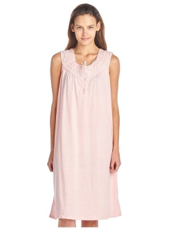 Casual Nights Women's Fancy Lace Trim Sleeveless Nightgown