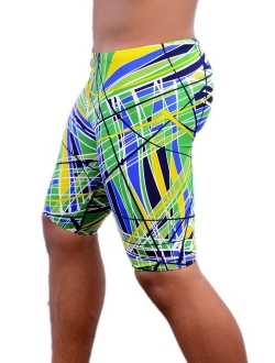 Adoretex Boy's/Men's Printed Pro Athletic Jammer Swimsuit Swim Shorts