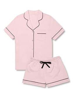 Womens Pajamas Soft Cotton - Pajama Shorts for Women