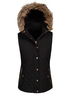 NE PEOPLE Womens Lightweight Quilted Padding Zip Up Vest Gilet(S-3XL)