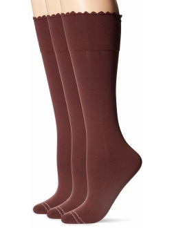 Women's Graduated Compression Knee Hi Socks 3 Pair Pack, Assorted