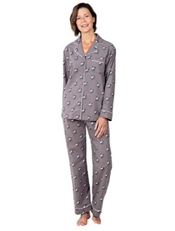 Flannel Pajamas Women Cozy - Boyfriend Pajamas for Women