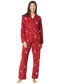 Flannel Pajamas Women Cozy - Boyfriend Pajamas for Women