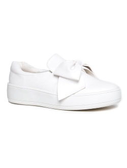 J. Adams Bow Platform Slip On - Trendy Flatform Shoes - Comfortable Closed Toe Sneakers - Wally