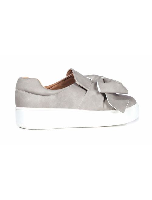J. Adams Bow Platform Slip On - Trendy Flatform Shoes - Comfortable Closed Toe Sneakers - Wally