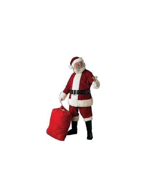 Rubie's Adult Deluxe Ultra Velvet Santa Suit With Gloves