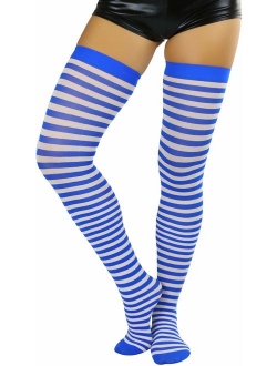 ToBeInStyle Women's Striped Thigh Hi