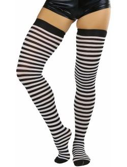 ToBeInStyle Women's Striped Thigh Hi