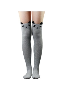 Geoot Women Cute 3d Cartoon Animal Pattern Thigh Stockings Over Knee High Socks