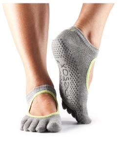 ToeSox Grip Pilates Barre Socks - Non Slip Bella Full Toe for Yoga & Ballet