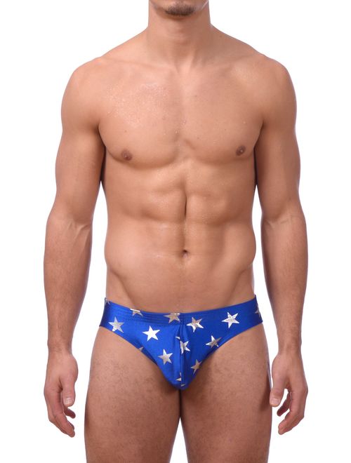 Gary Majdell Sport Men's USA Freedom Flag Stars & Stripes Bikini Swimsuit