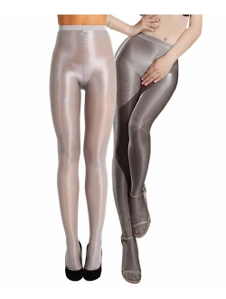 2 Pairs Shaping Ballet Oil Socks Shiny Silk Stockings Pantyhose Dance Tights