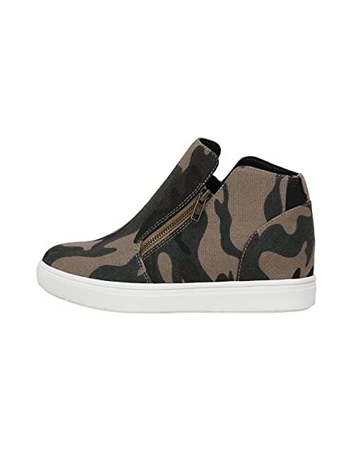 CUSHIONAIRE Women's Hart Hidden Wedge Sneaker +Wide Width Available