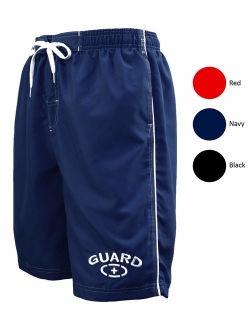 Adoretex Men's Guard Swimsuit Board Shorts Swim Trunks Mesh Liner