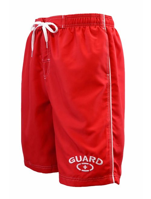 Adoretex Men's Guard Swimsuit Board Shorts Swim Trunks Mesh Liner