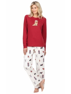 Dog Pajamas for Women - Christmas Pajamas Women Flannel