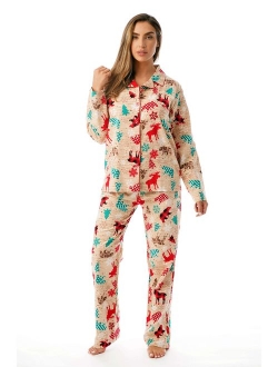 #followme Pajama Pant Set with Notch Collar