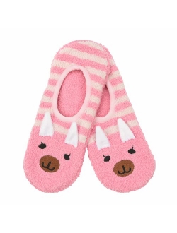 Snoozies Womens Mary Jane Fuzzy Animal Socks