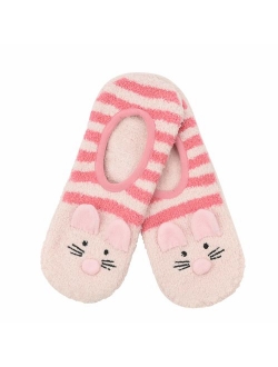 Snoozies Womens Mary Jane Fuzzy Animal Socks