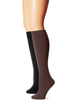 Women's Fleece Lined 2-Pair Pack Knee High Socks