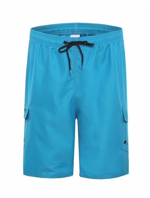 Clothin Men's Boardshort Swim Trunks Beach Quick Dry Swimming Shorts