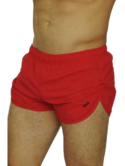 UZZI Men's Basic Running Shorts Swimwear Trunks