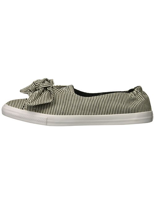 Converse Women's Knot Striped Chambray Slip on Sneaker