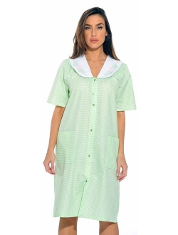 Dreamcrest Short Sleeve Duster Housecoat Women Sleepwear