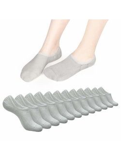 BOTINDO No Show Socks Women 3-6 pairs Low Cut Cotton Casual Ankle Socks with Non Slip Flat Boat Line