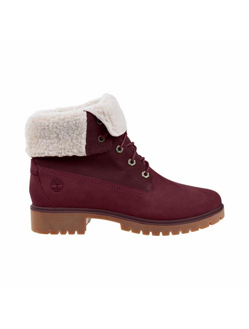 Timberland Women's Jayne Waterproof Teddy Fleece Fold Down Fashion Boot