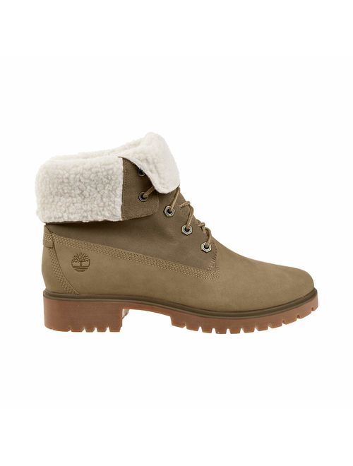 Timberland Women's Jayne Waterproof Teddy Fleece Fold Down Fashion Boot