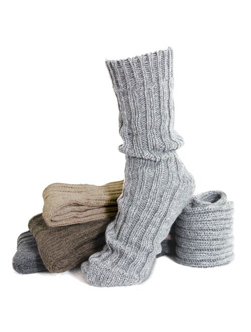 BRUBAKER 4 Pairs Thick Cashmere Socks - Mixed Colors