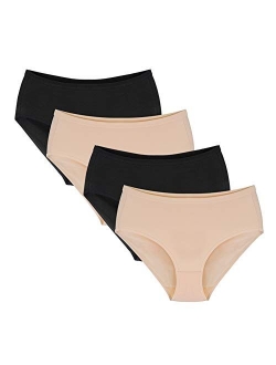 Closecret Women Comfort Cotton Underwear Classic Full Coverage Breathable Briefs Panties Underpants Multipack