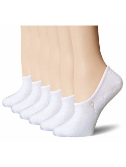 BERING Women's No Show Socks 6-9 Pairs Cotton Non Slip Flats Liner Boat