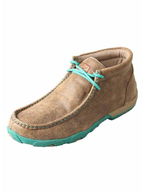 Twisted X Women's Chukka Breathable Handcrafted Lace-Up Cowgirl Driving Moccasins