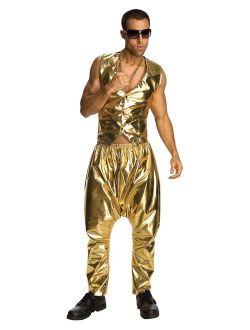 Men's MC Hammer Gold Costume Pants