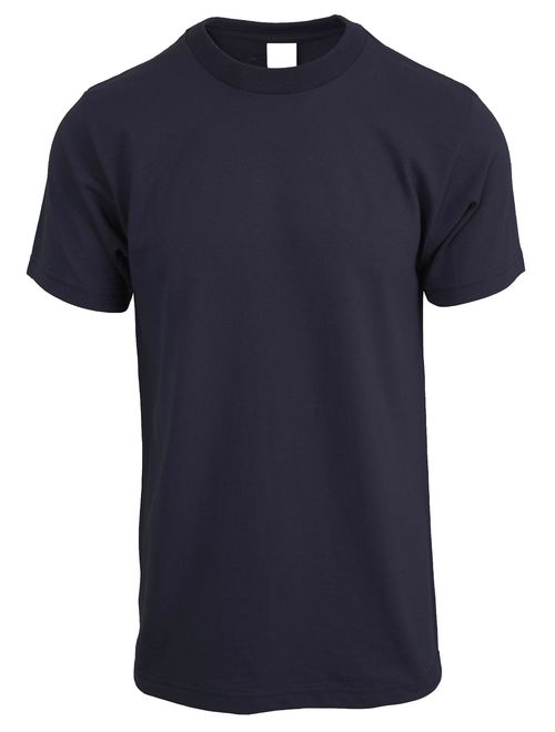 Men's Solid Short Sleeve Crew Neck T-Shirts S-5XL Big and Tall