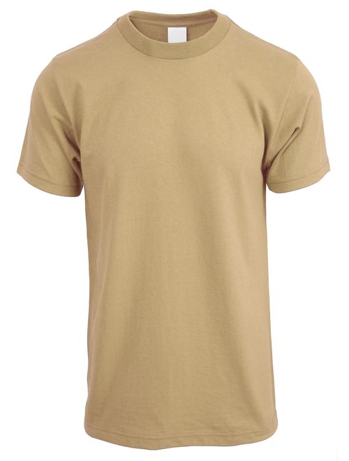 Men's Solid Short Sleeve Crew Neck T-Shirts S-5XL Big and Tall