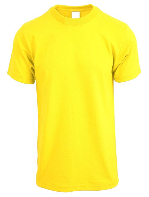 Men's Solid Short Sleeve Crew Neck T-Shirts S-5XL Big and Tall