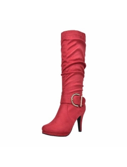 Women's Knee High High Heel Winter Fashion Boots