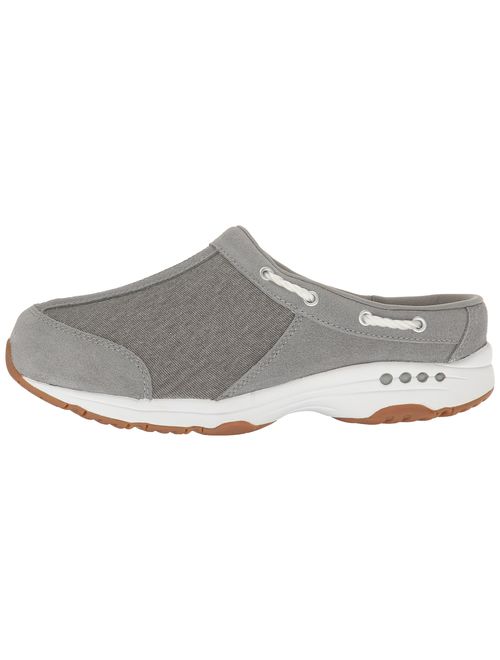 Easy Spirit Women's Travelport Mule, Grey/Grey Suede, 8 M US