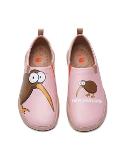 UIN Women's Bear's Hug Cute Cat Travel Canvas Slip-on Shoes