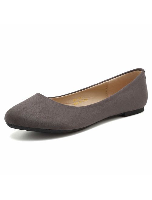 CIOR Women BalletFlats Classy Simple Casual Slip-on Comfort Walking Shoes