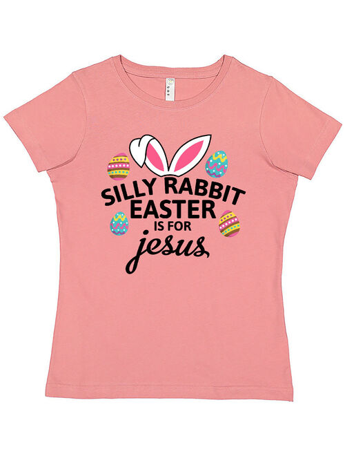 Silly Rabbit Easter is for Jesus with Bunny Head and Easter Eggs Women's T-Shirt